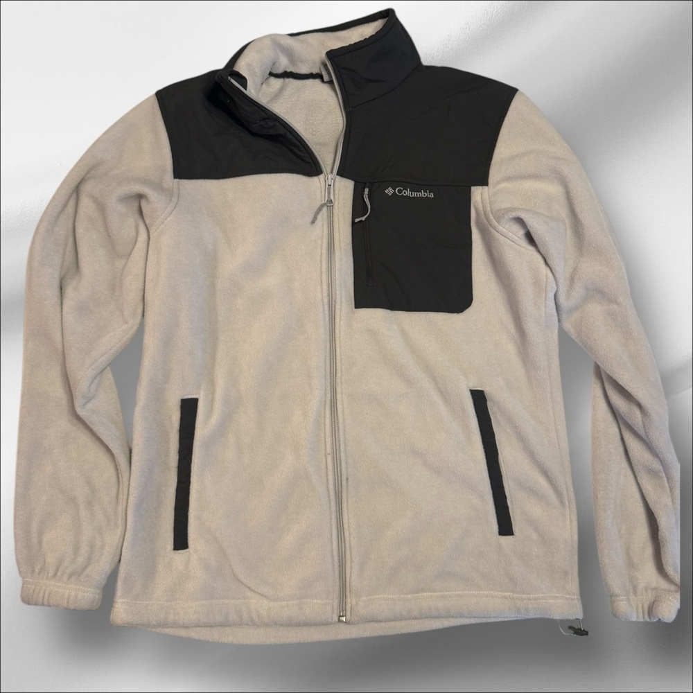 Men’s Columbia full zip fleece jacket size M